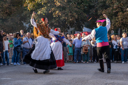 Alcala de Henares, Spain - October 09 2022. Medieval Market of Aのeditorial素材