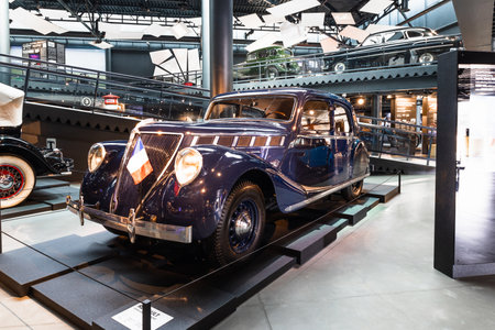 Renault Viva Grand Sport - Classic retro car. Riga motor museumのeditorial素材