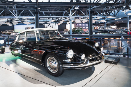 Citroen DS19 - Classic retro car. Riga motor museumのeditorial素材