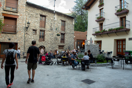 Andorra La Vella, capital, Centro Historic,Andorra.のeditorial素材