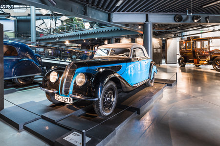 BMW 327-328 - Classic retro car. Riga motor museumのeditorial素材