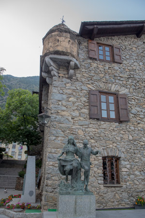 Andorra La Vella, capital, Casa de la Vall, Andorra.のeditorial素材