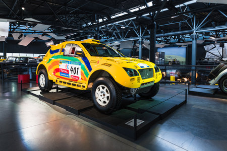 Oscar 01 - Dakar rally race car. Riga motor museumのeditorial素材