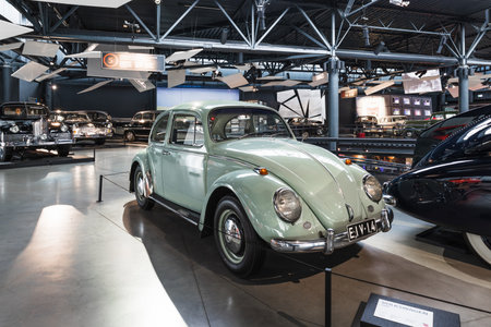 Volkswagen 1300 - Classic retro car. Riga motor museumのeditorial素材