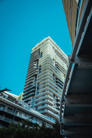 modern building in midtown MIAMI FLORIDAのeditorial素材