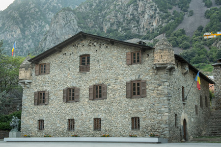 Andorra La Vella, capital, Casa de la Vall, Andorra.のeditorial素材
