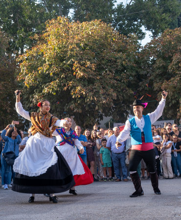 Alcala de Henares, Spain - October 09 2022. Medieval Market of Aのeditorial素材