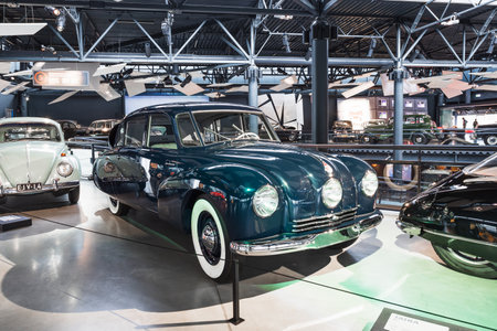 Tatra 87 - Classic retro car. Riga motor museumのeditorial素材