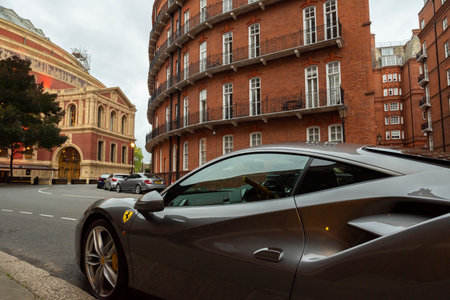 Ferrari nearby the Albert Hallのeditorial素材