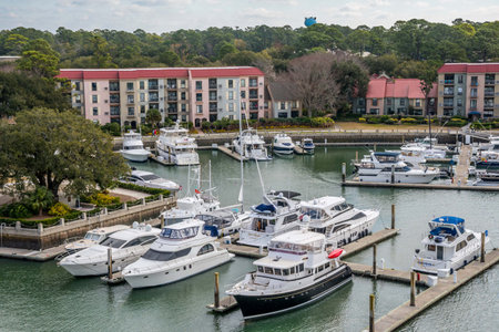 The very beautiful town of Hilton Head Island, South Carolinaのeditorial素材