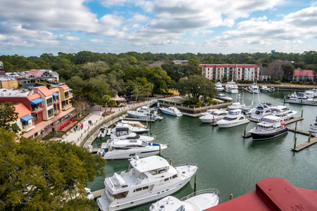 The very beautiful town of Hilton Head Island, South Carolinaのeditorial素材