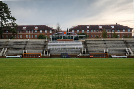 A soccer home field stadium in Clemson, South Carolinaのeditorial素材