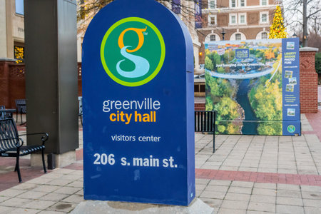 A government building in Greenville, South Carolinaのeditorial素材