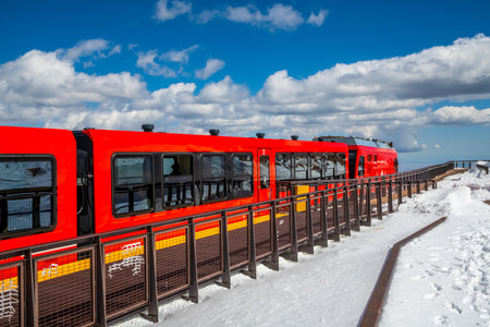 A railway transit system in Colorado Springs, Coloradoのeditorial素材