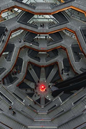 New York City, Art, Vessel - New York City, Hudson Yards, Outdoorsのeditorial素材