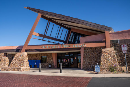 A historical library in Oro Valley, Arizonaのeditorial素材