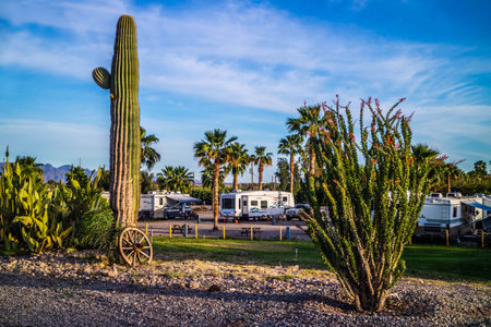 An awe inspiring landscape from Yuma, Arizonaのeditorial素材