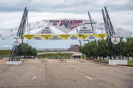 An international motorsports complex in Talladega, Alamabaのeditorial素材