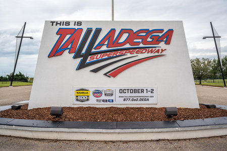 An international motorsports complex in Talladega, Alamabaのeditorial素材