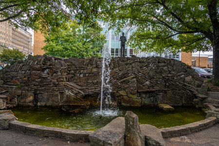 The very beautiful town of Hot Springs, Arkansasのeditorial素材