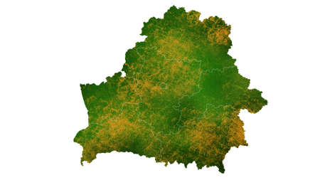 Belarus map detailed visualization for country place,travel,texture and backgroundの写真素材