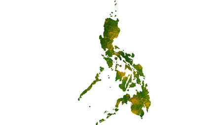 Philippines map detailed visualization for country place,travel,texture and backgroundの写真素材