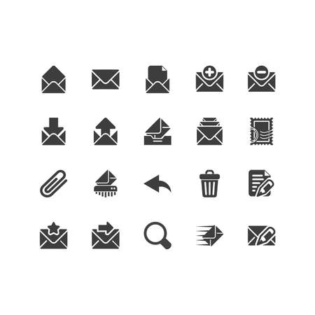 Retina Mail Icon Setのイラスト素材