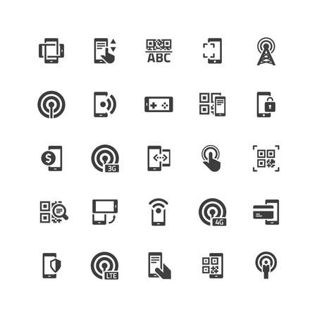Retina Mobile Icons Setのイラスト素材