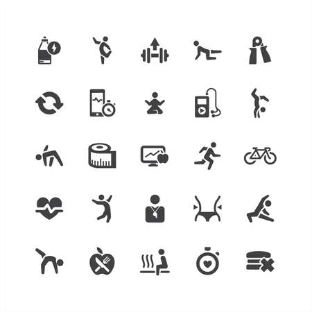 Retina Health Icons Setのイラスト素材