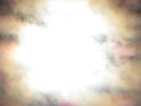 Background texture of light effects on clouds. Lens flare during a solar eclipse causing blown...