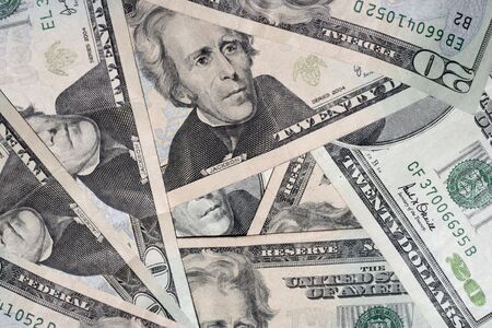 pile of 20 dollar bills