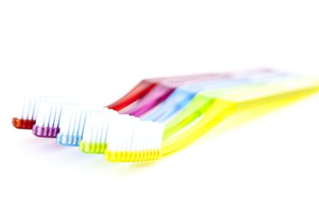 rainbow tooth brushes