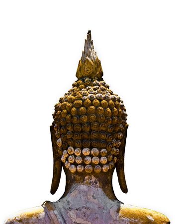 The Backside head of Buddha statusの写真素材
