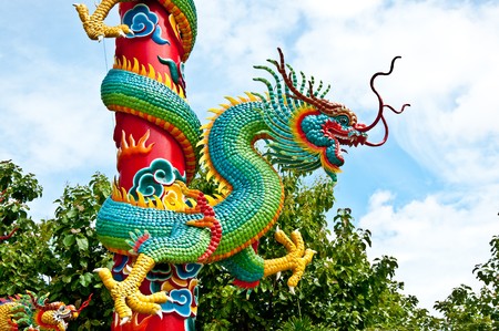 The Dragon poleの写真素材