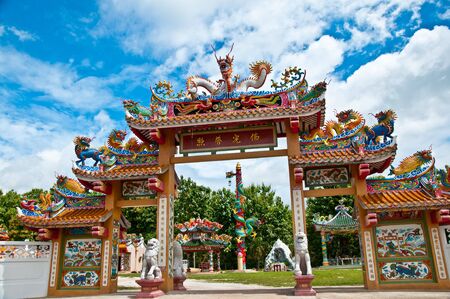 The Door of joss houseの写真素材