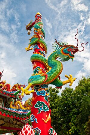 The Dragon poleの写真素材