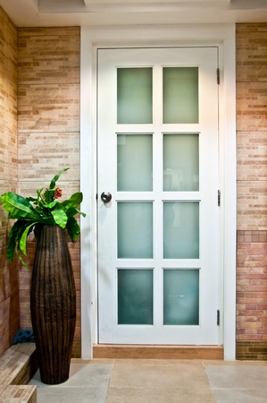 The White doorの写真素材