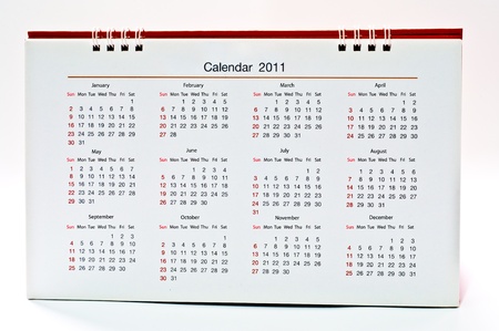 The Calendar of 2011の写真素材