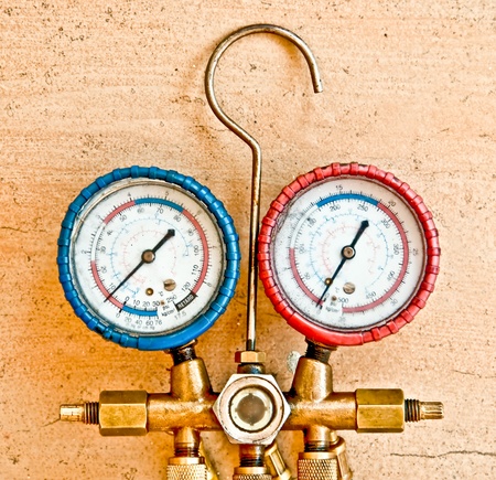 The Equipment Measure of Air Conditionerの写真素材