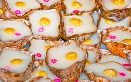 The Steamed dessert of moon festivalの写真素材