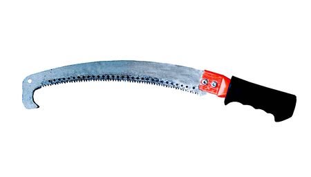 The Garden hacksaw isolated on a white backgroundの写真素材