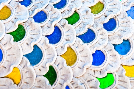 The Colorful of ceramic  background
