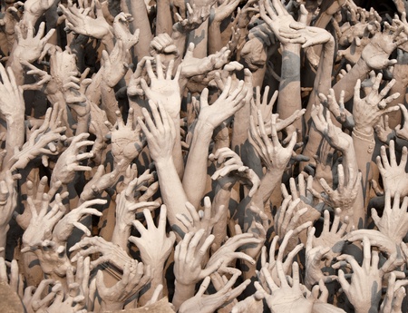 The Hand of devil in hellの写真素材