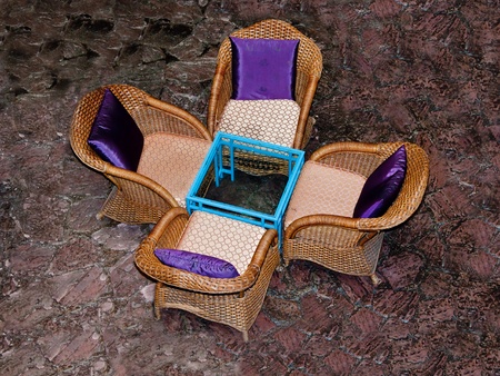 The Coffee house in hotelの写真素材