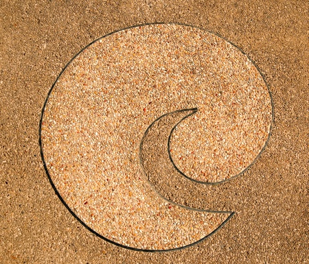The Art of pebble floor groundの写真素材