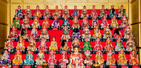 All god of chinese people at joss houseの写真素材