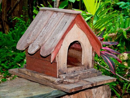 The Wooden house of birdの写真素材