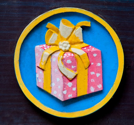 The Sign of gift boxの写真素材