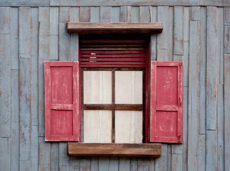 The Old wooden windowの写真素材