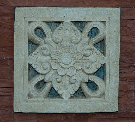 Sculpture of flowerの写真素材